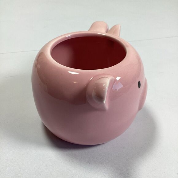 Babe Pink Pig Mug Figural 3D Coffee Tea Ceramic - Picture 4 of 8